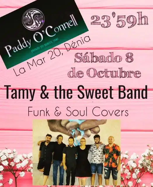 Tamy & the sweet band en el Paddy