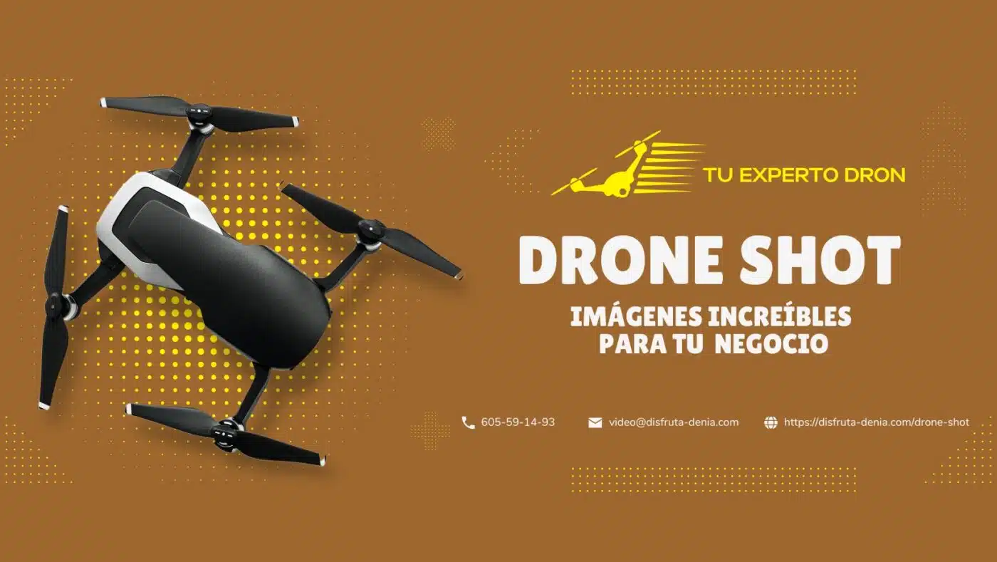 drone shot drone en denia