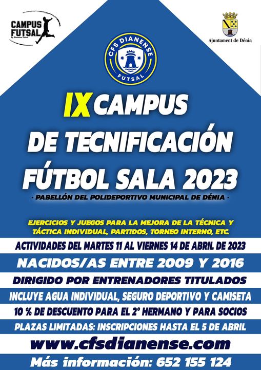 IX Campus de Tecnificación de Fútbol Sala de Dénia