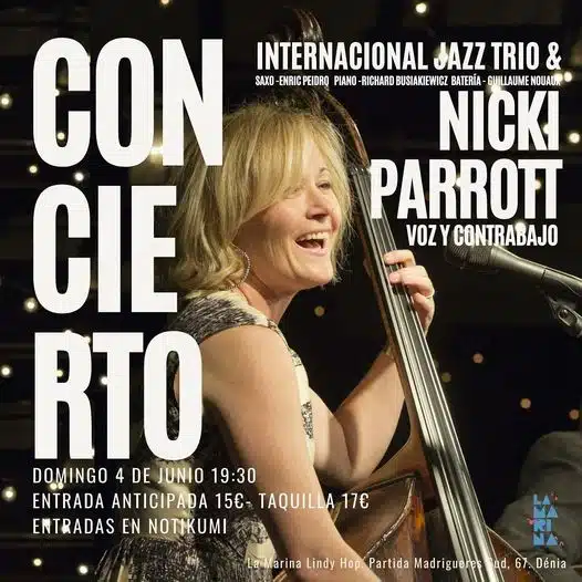 Concierto Nicki Parrott Internacional Jazz Trio
