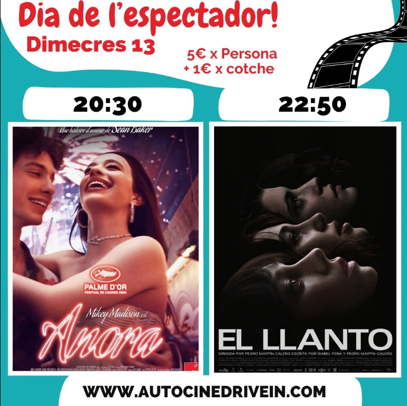 Cartelera autocine: Anora y El Llanto, 13 diciembre.