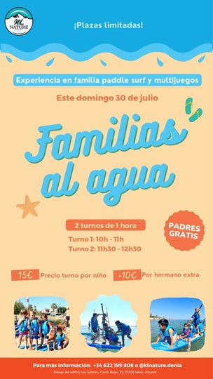 Familias al agua