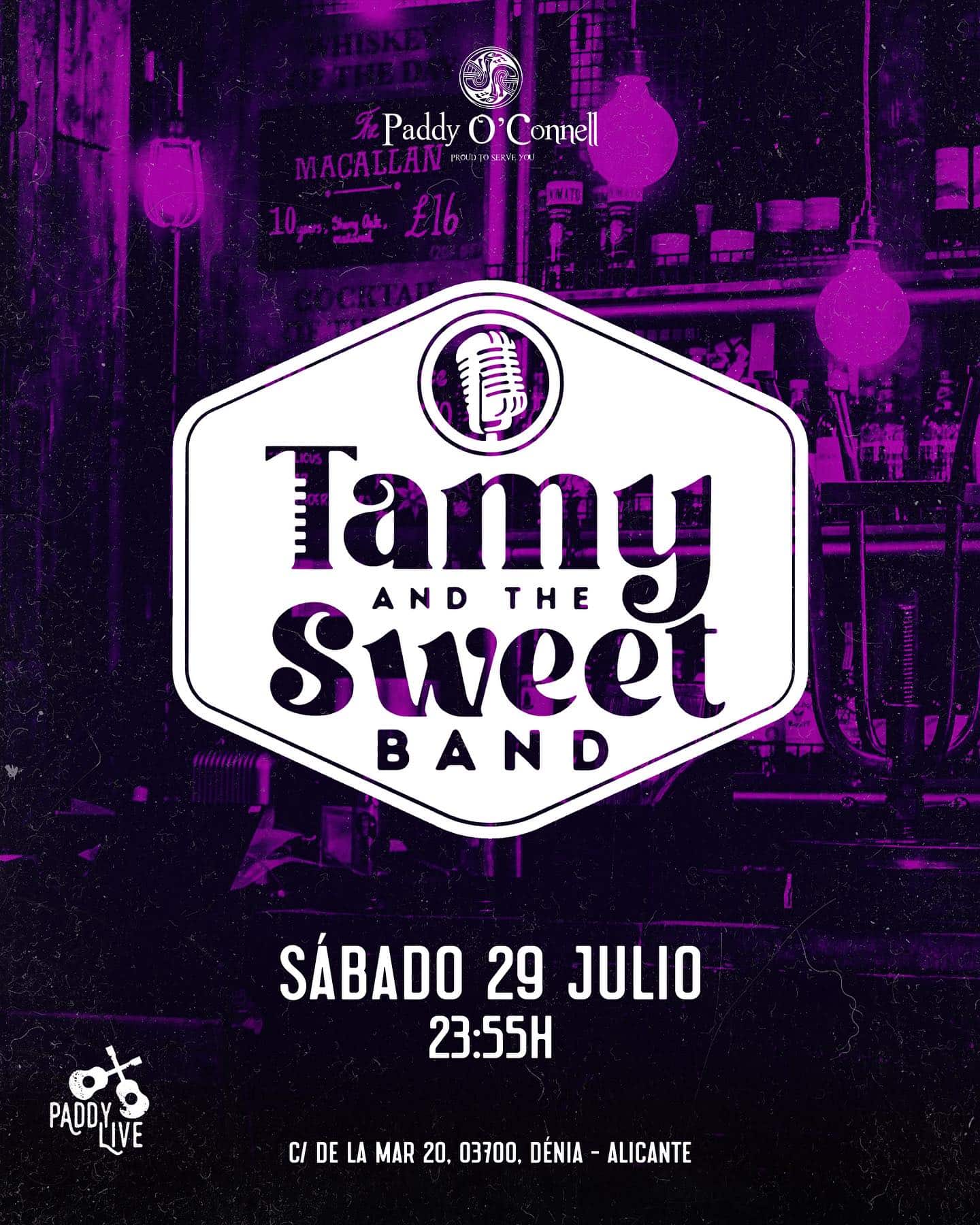 Tamy & the sweet band en el Paddy 28