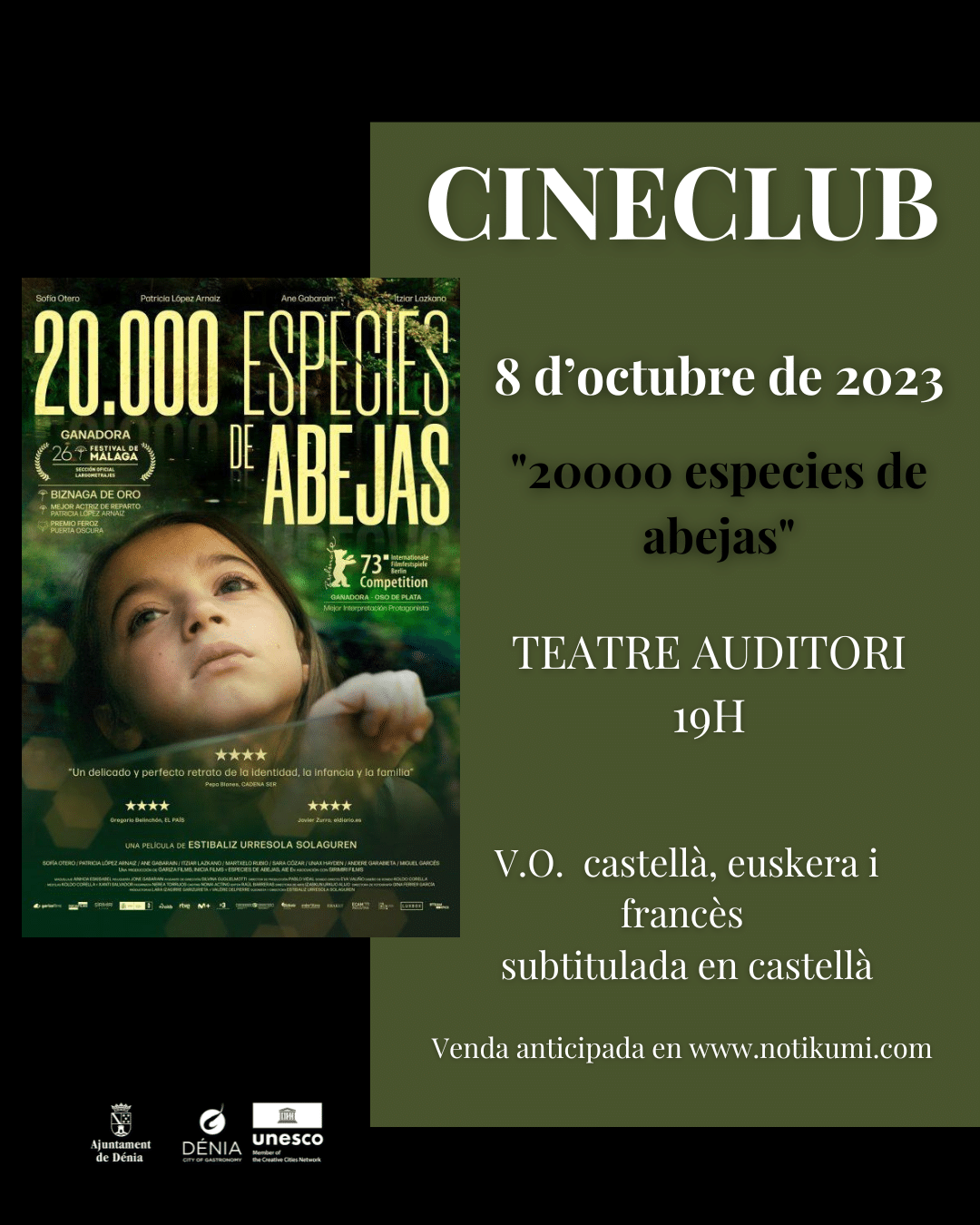 Cineclub: 20.000 especies de abejas