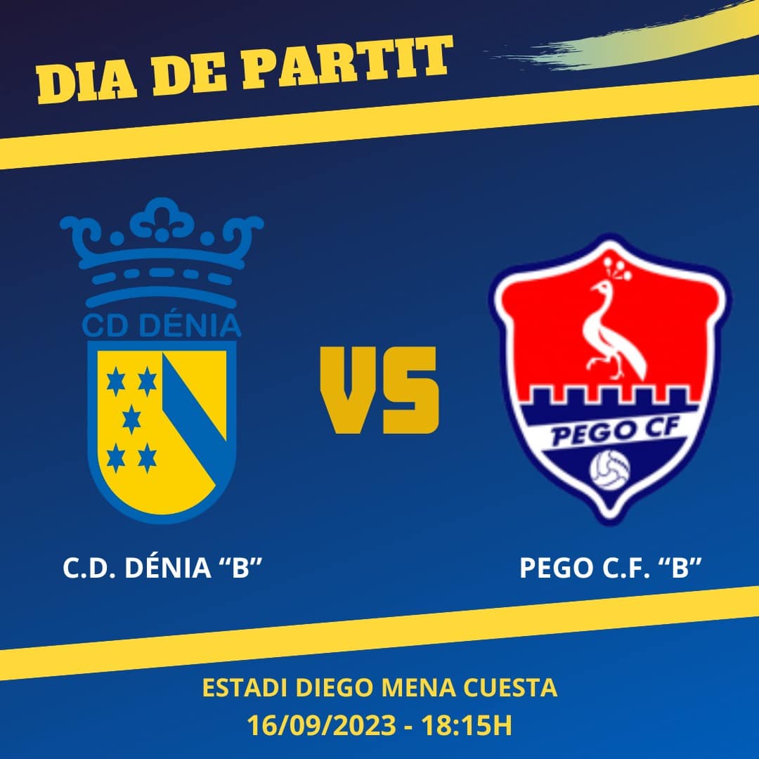 Fútbol: C. D. Dénia "B"vs Pego C. F. "B"