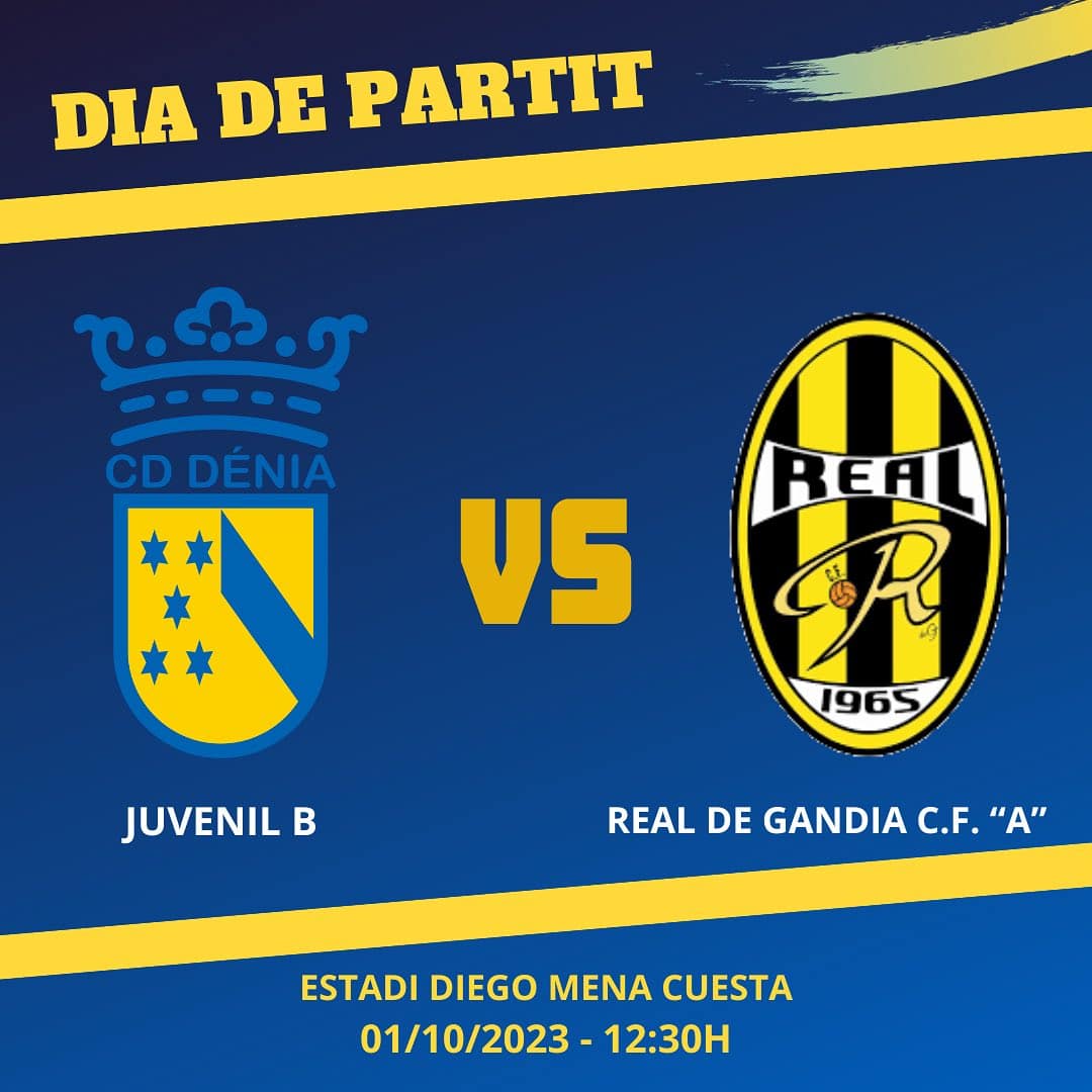 Futbol: Juvenil B VS Real de Gandia C.F. “A”