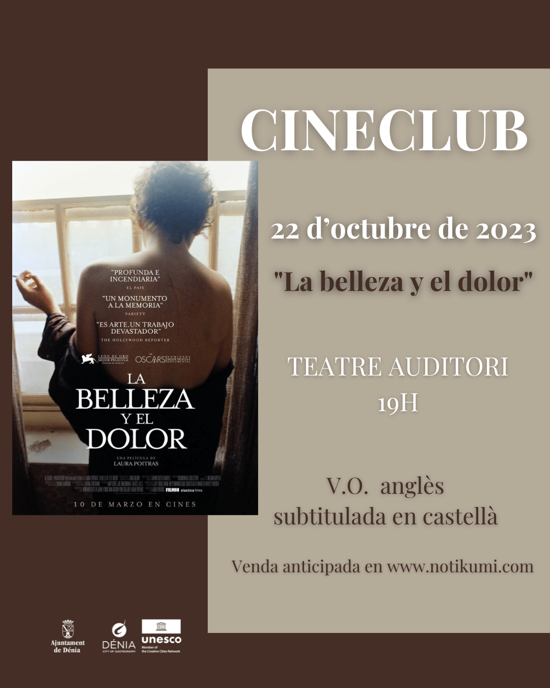 Cineclub: La belleza y el dolor