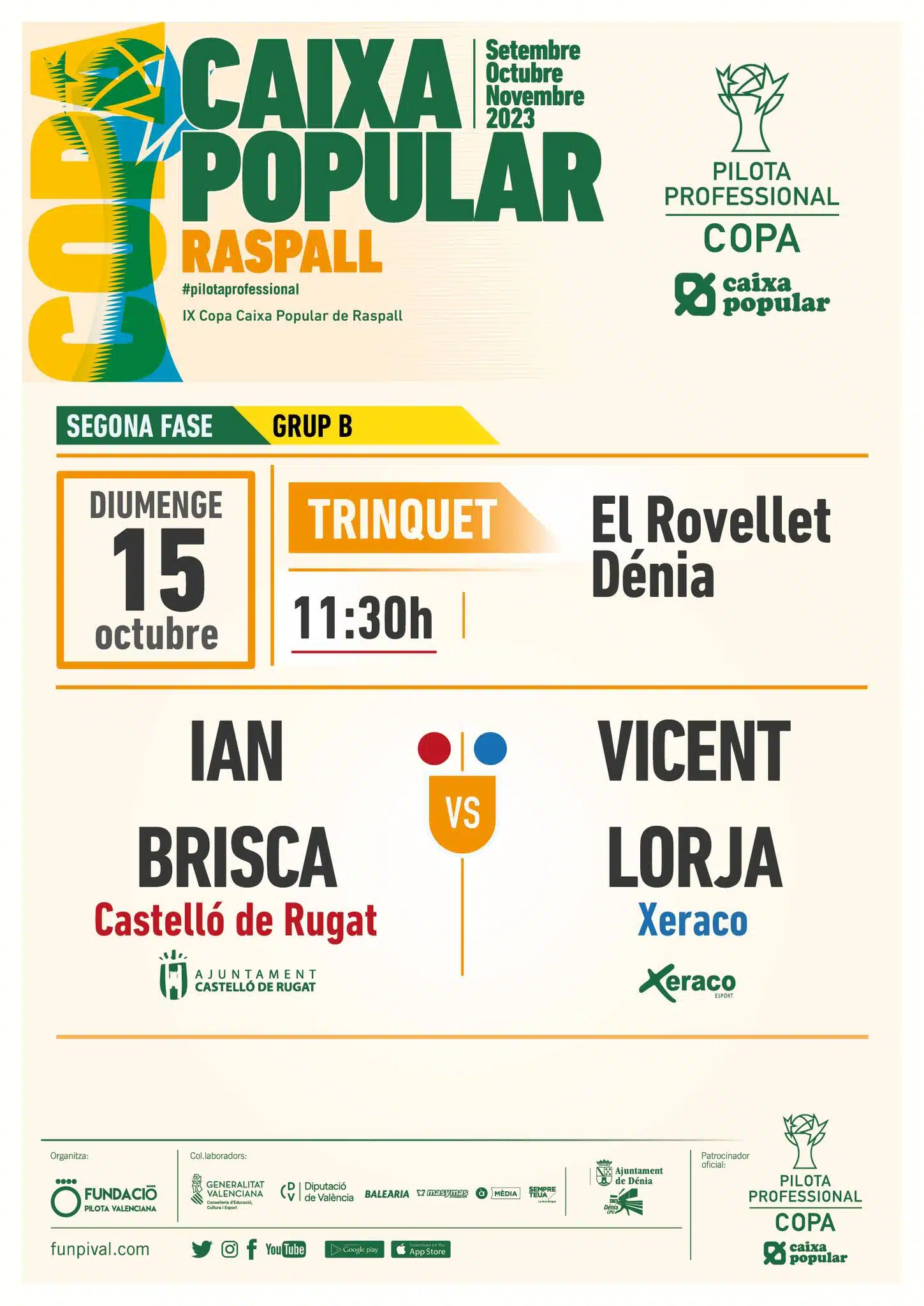 Raspall: 2nda fase Copa Caixa Popular