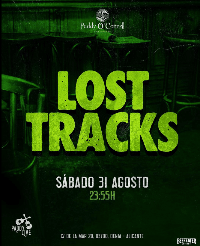 Concierto Lost Tracks en Denia 31 agosto 23:55h