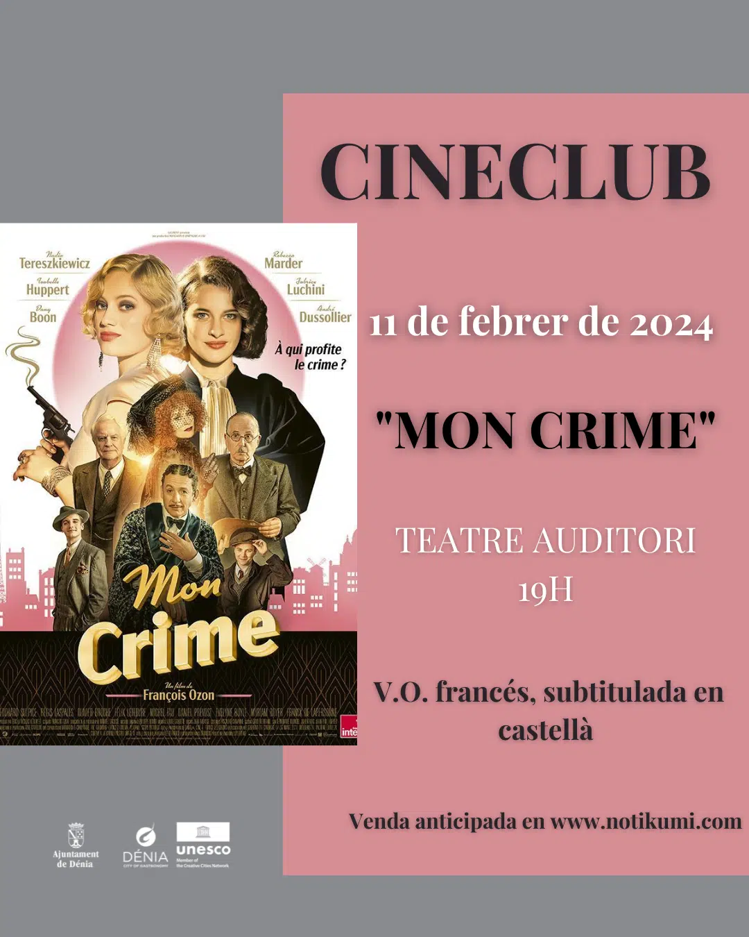 Cineclub: Mon Crime