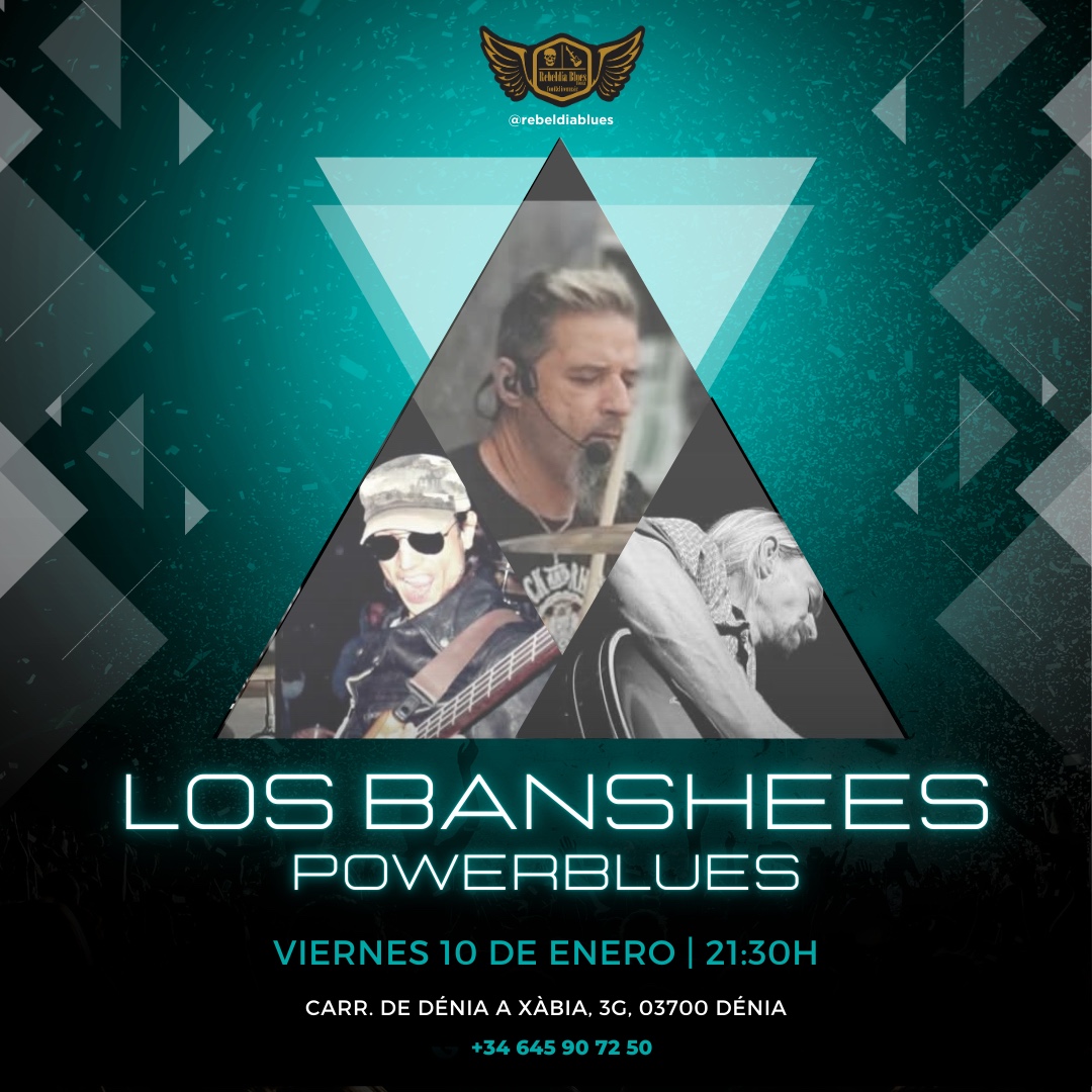 Concierto Los Banshees, Dénia, 10 de enero.