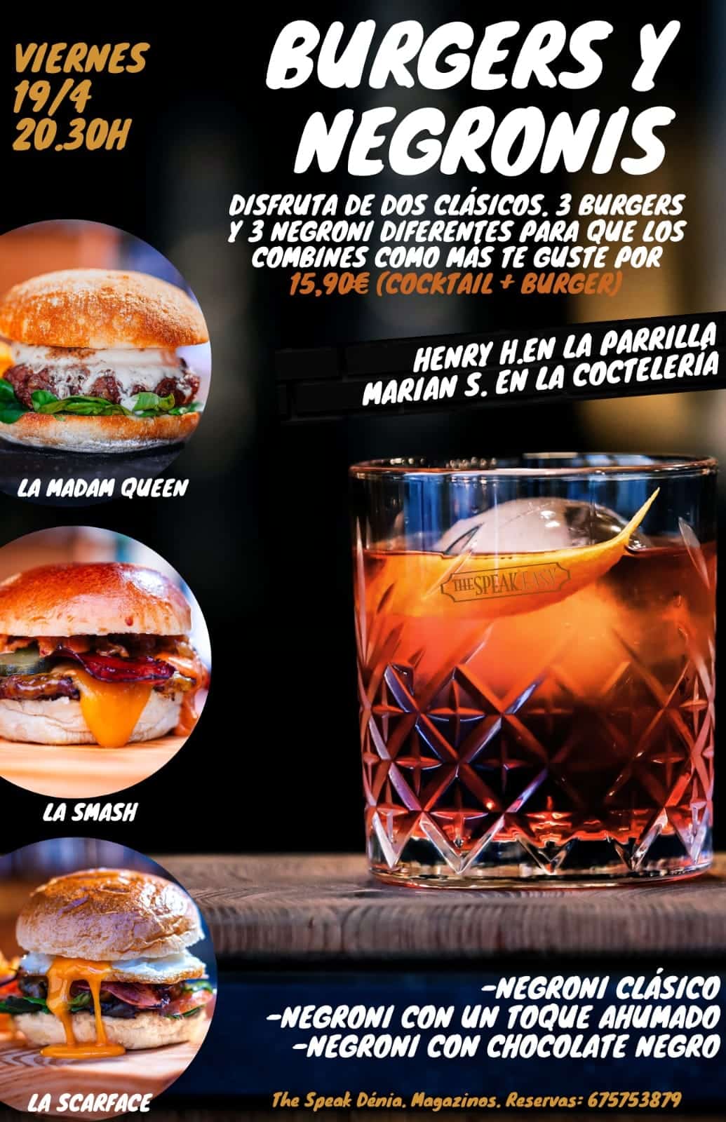 Burgers & Negronis