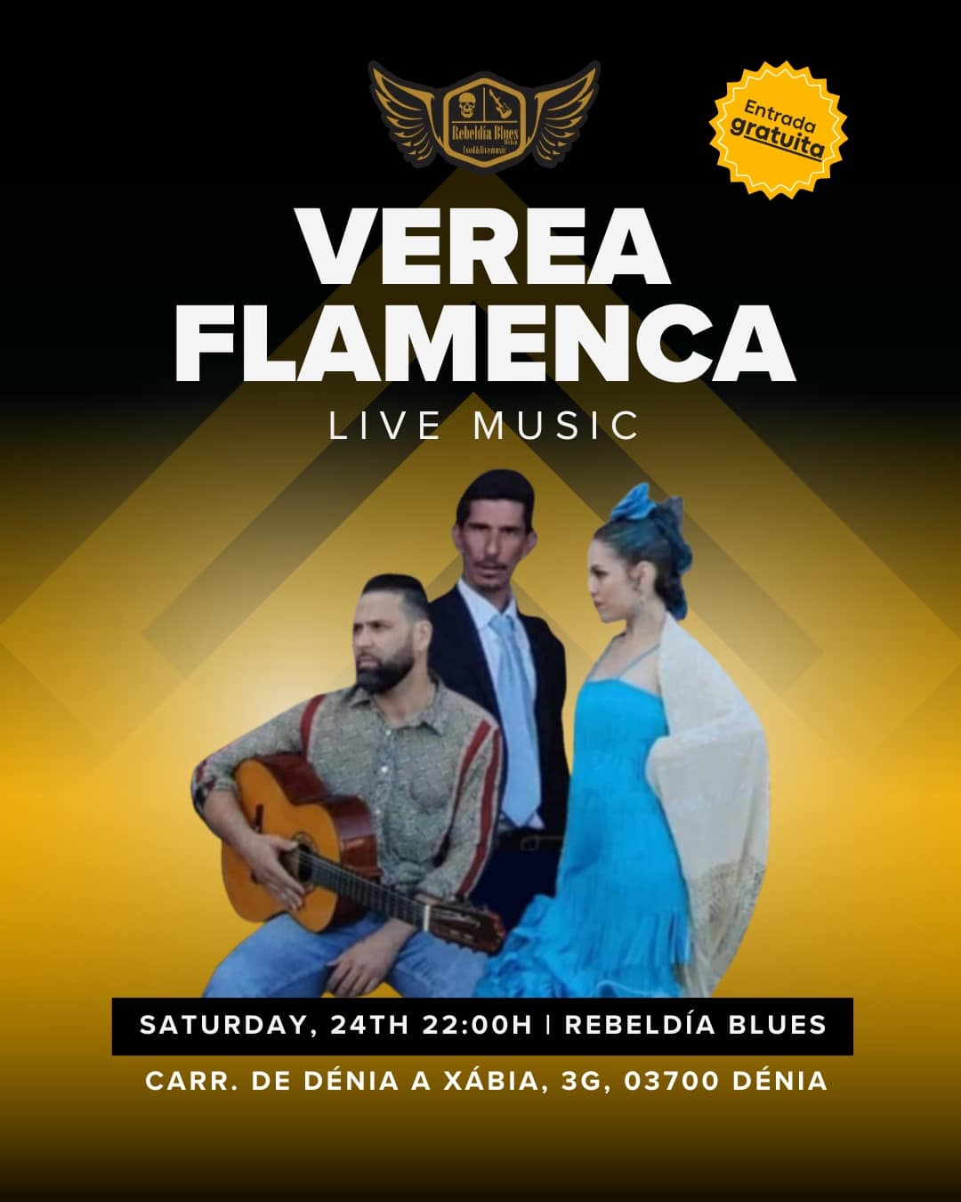 Concierto flamenco gratis en ReBeldía Blues.