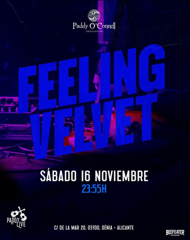 Concierto Feeling Velvet en Dénia, 16 noviembre.