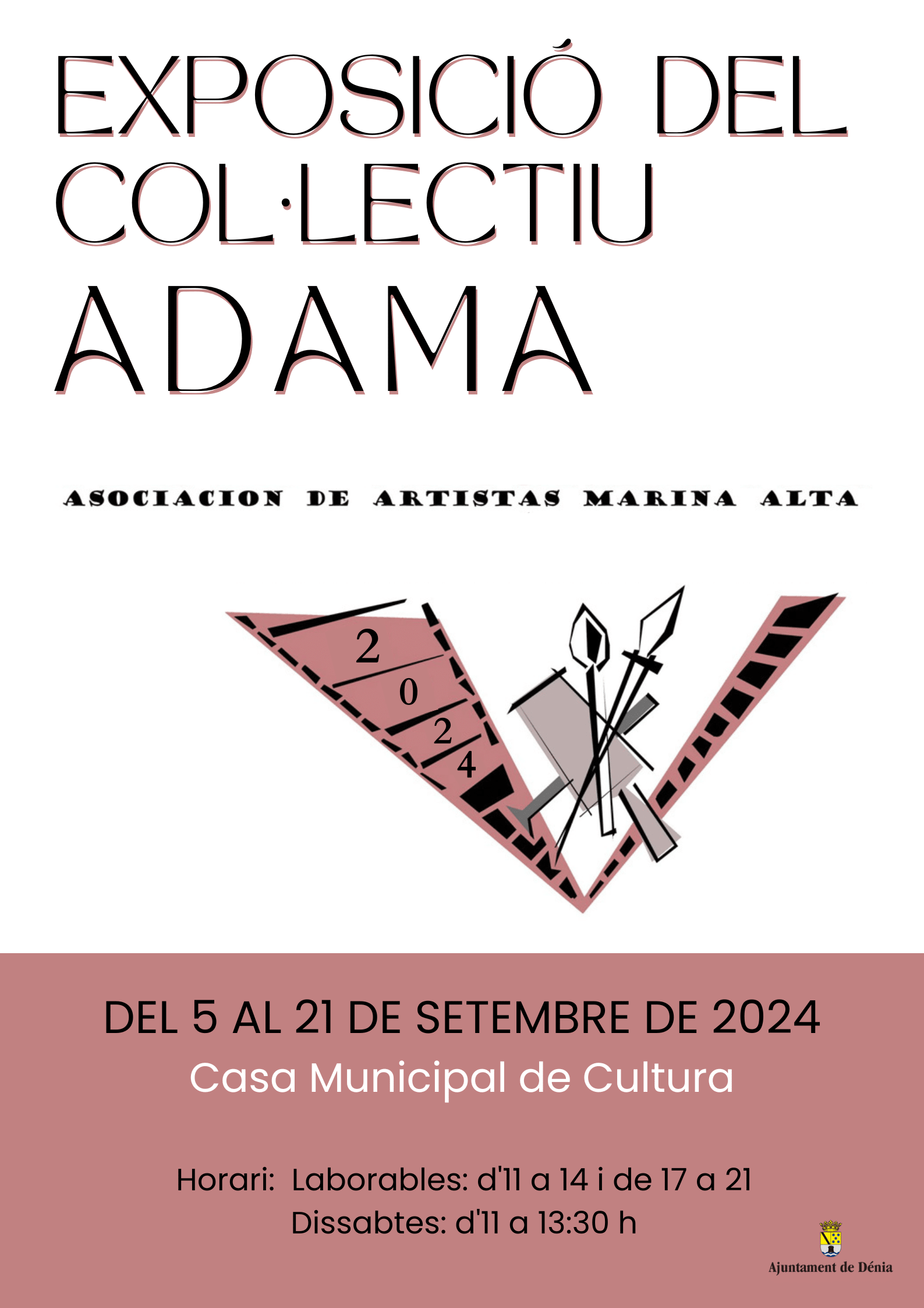 Exposición ADAMA en Denia, septiembre 2024.