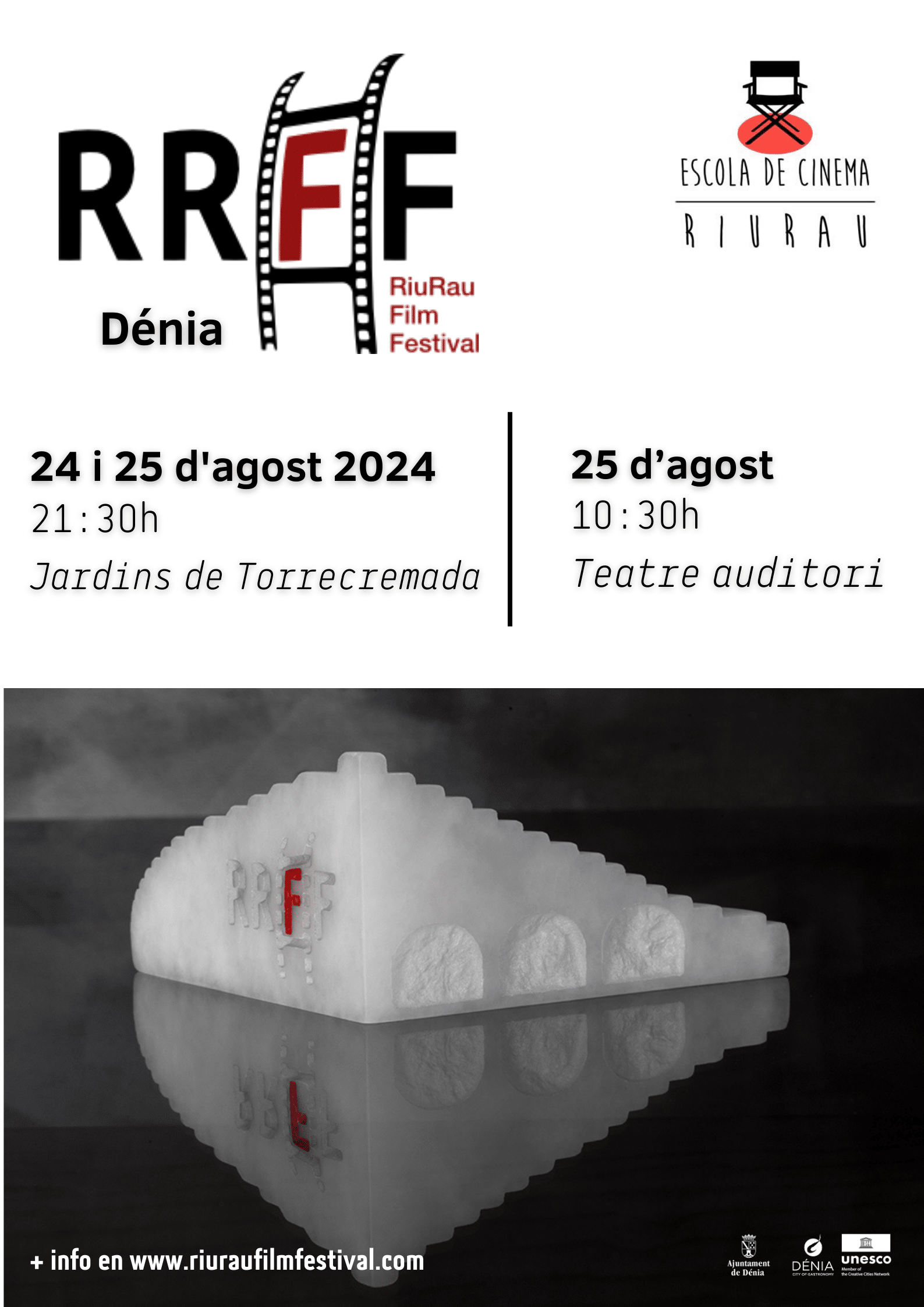 RiuRau Film Festival Dénia, agosto 2024.