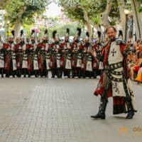 Desfile de moros y cristianos en Denia.