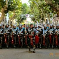 Desfile de guerreros en Denia.