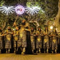 Desfile de Moros y Cristianos de noche