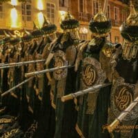 Desfile de moros y cristianos en Dénia, España.