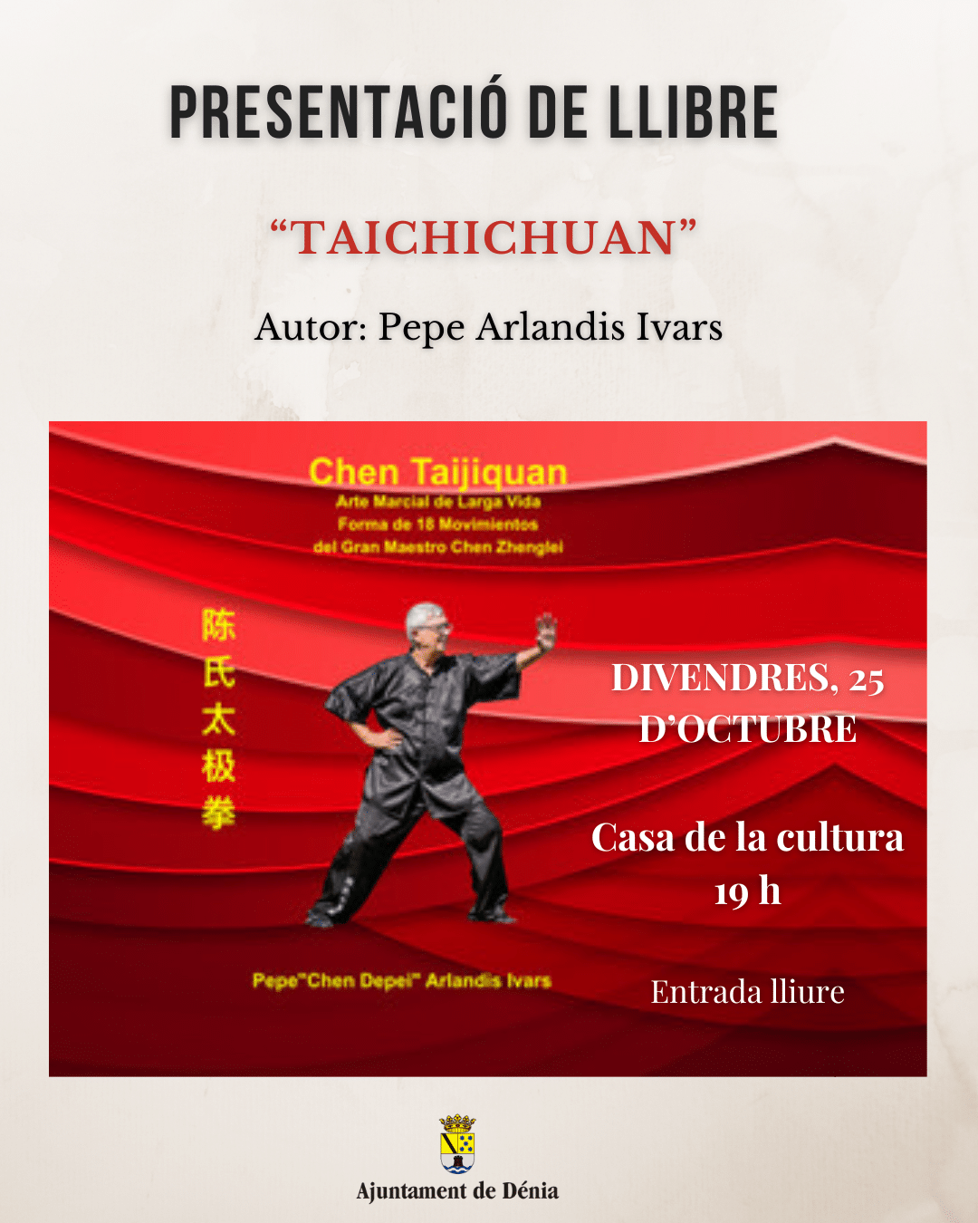 Presentación libro Taichichuan en Casa de la Cultura.