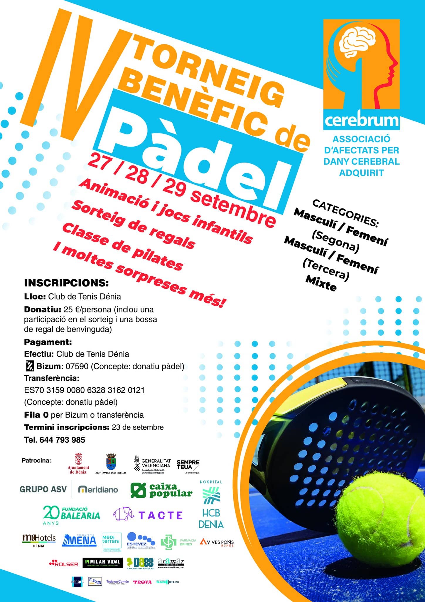 IV Torneo Benéfico de Pádel en Dénia.