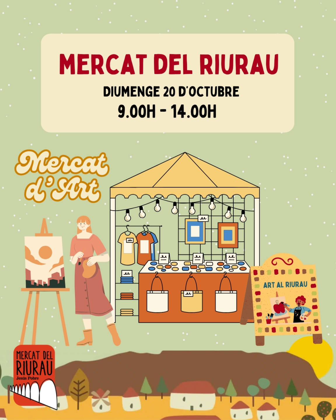 Feria de arte Mercat del Riurau, 20 octubre