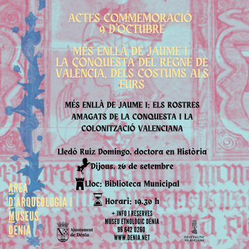 Cartel de evento sobre Jaume I y la conquista.