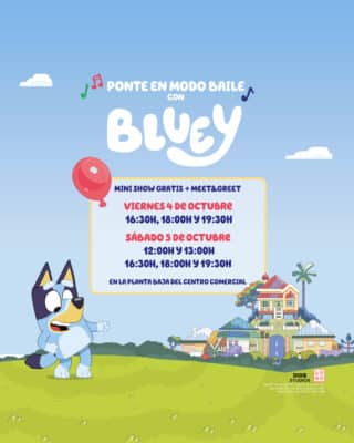 Musical Bluey en Centro Comercial Portal de la Marina