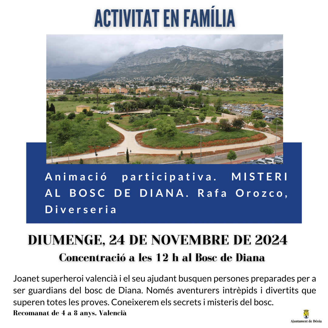 Actividad familiar en el Bosc de Diana, València.