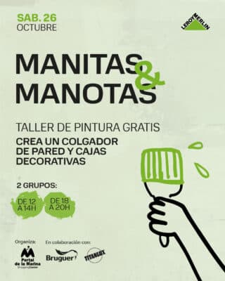 Taller de pintura manualidades octubre, gratis.