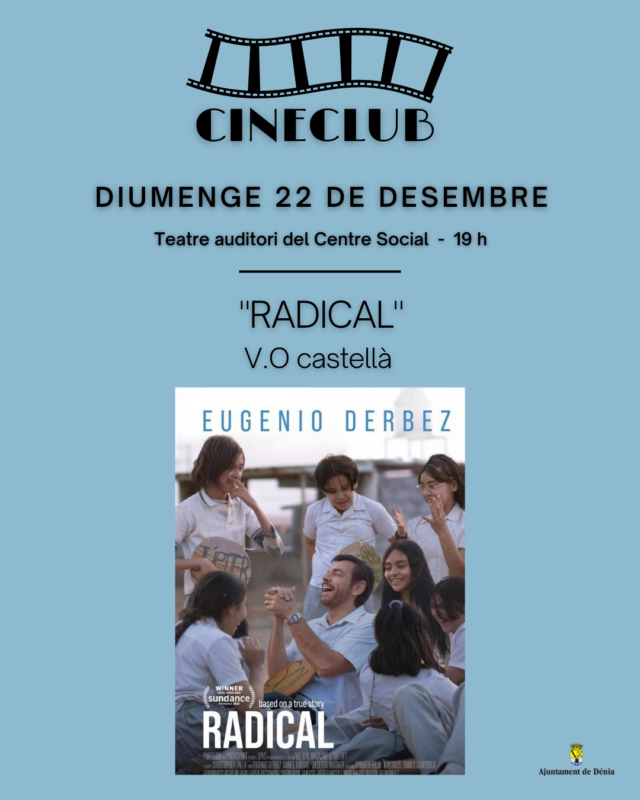 Proyección película Radical, 22 diciembre en Dénia.