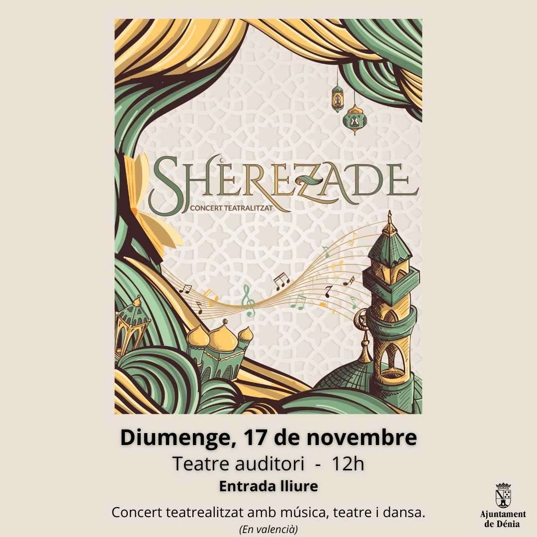 Concierto Sherazade en Dénia, 17 de noviembre.