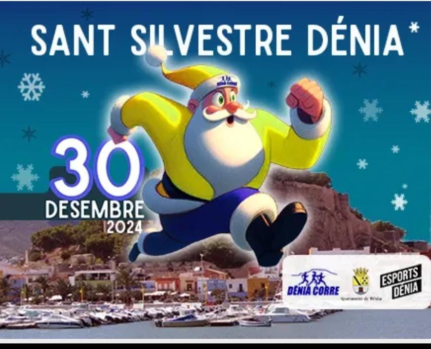 Evento Sant Silvestre Dénia 2024, 30 de diciembre.