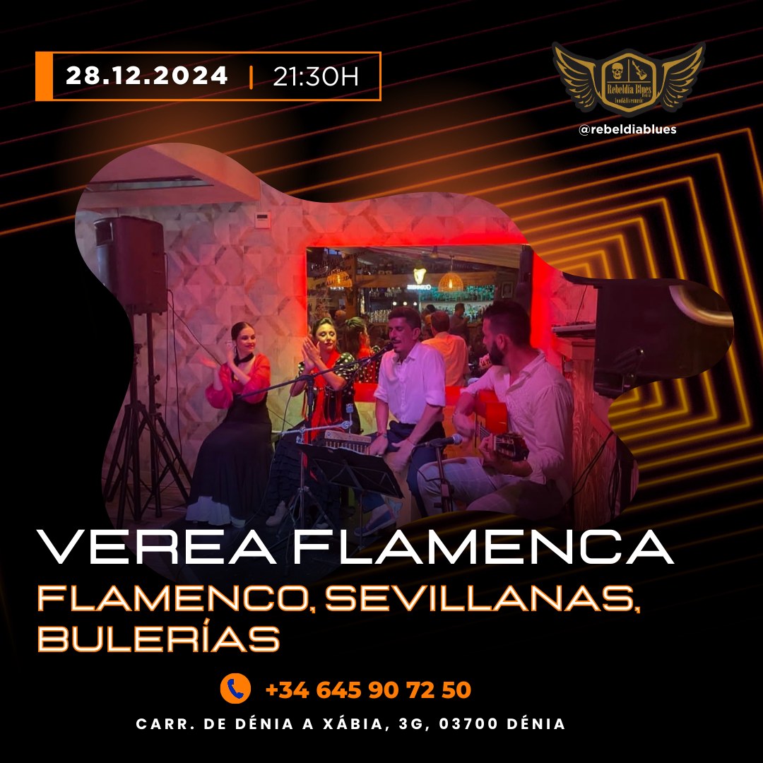 Concierto de flamenco en Dénia, 28 diciembre 2024