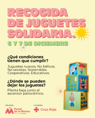 Campaña solidaria de recogida de juguetes diciembre.