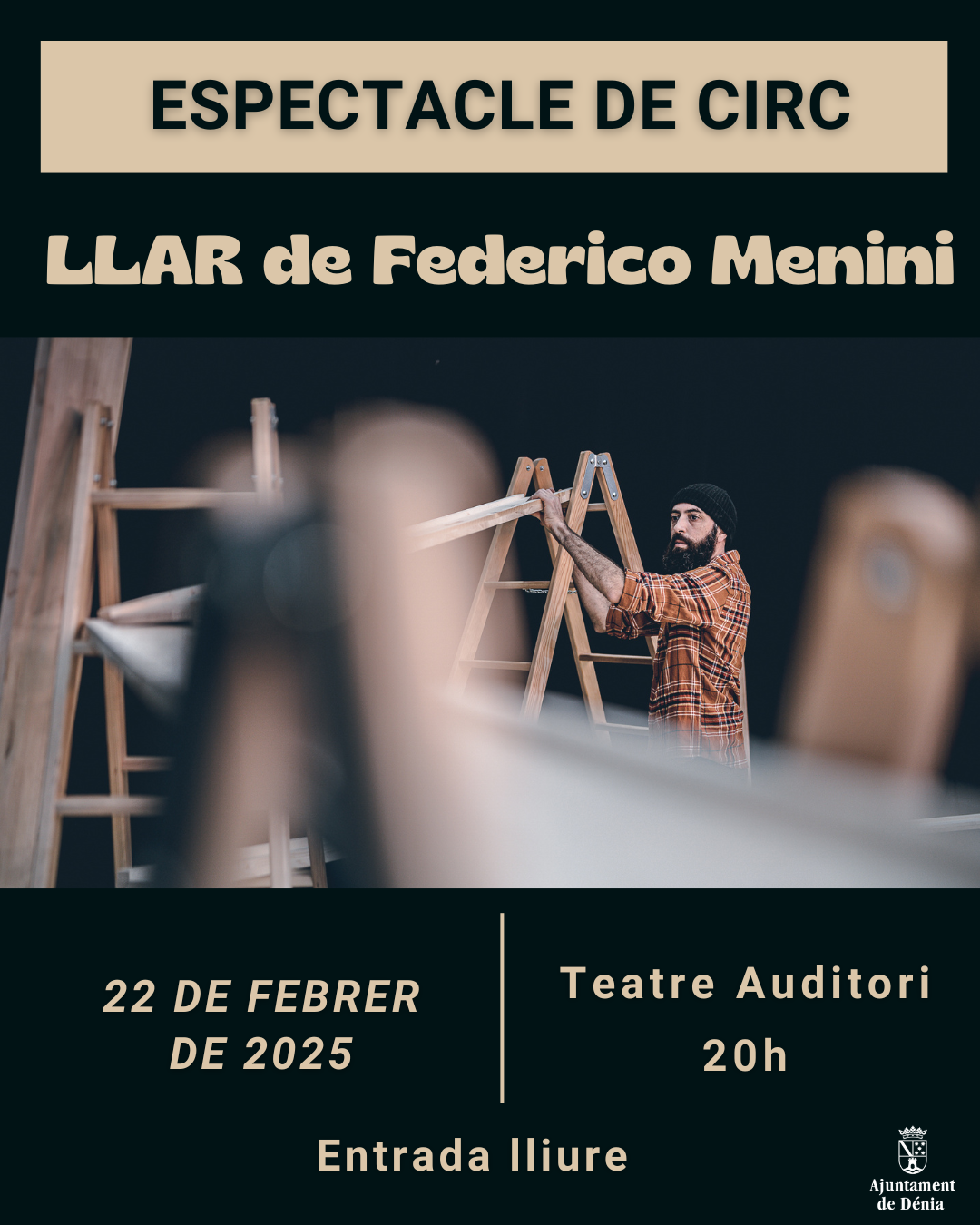 Cartel espectáculo circense Federico Menini en Dénia