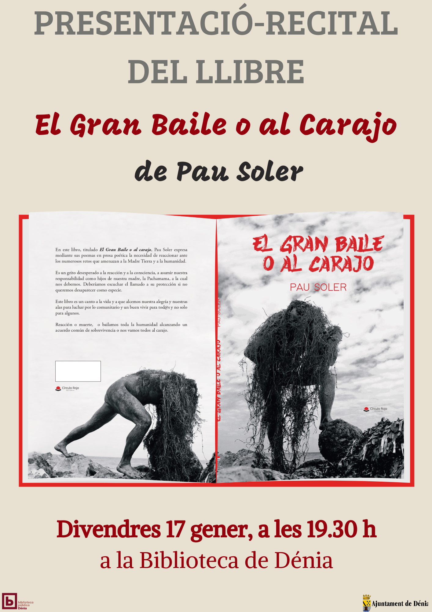 Cartel presentación libro 'El Gran Baile o al Carajo'