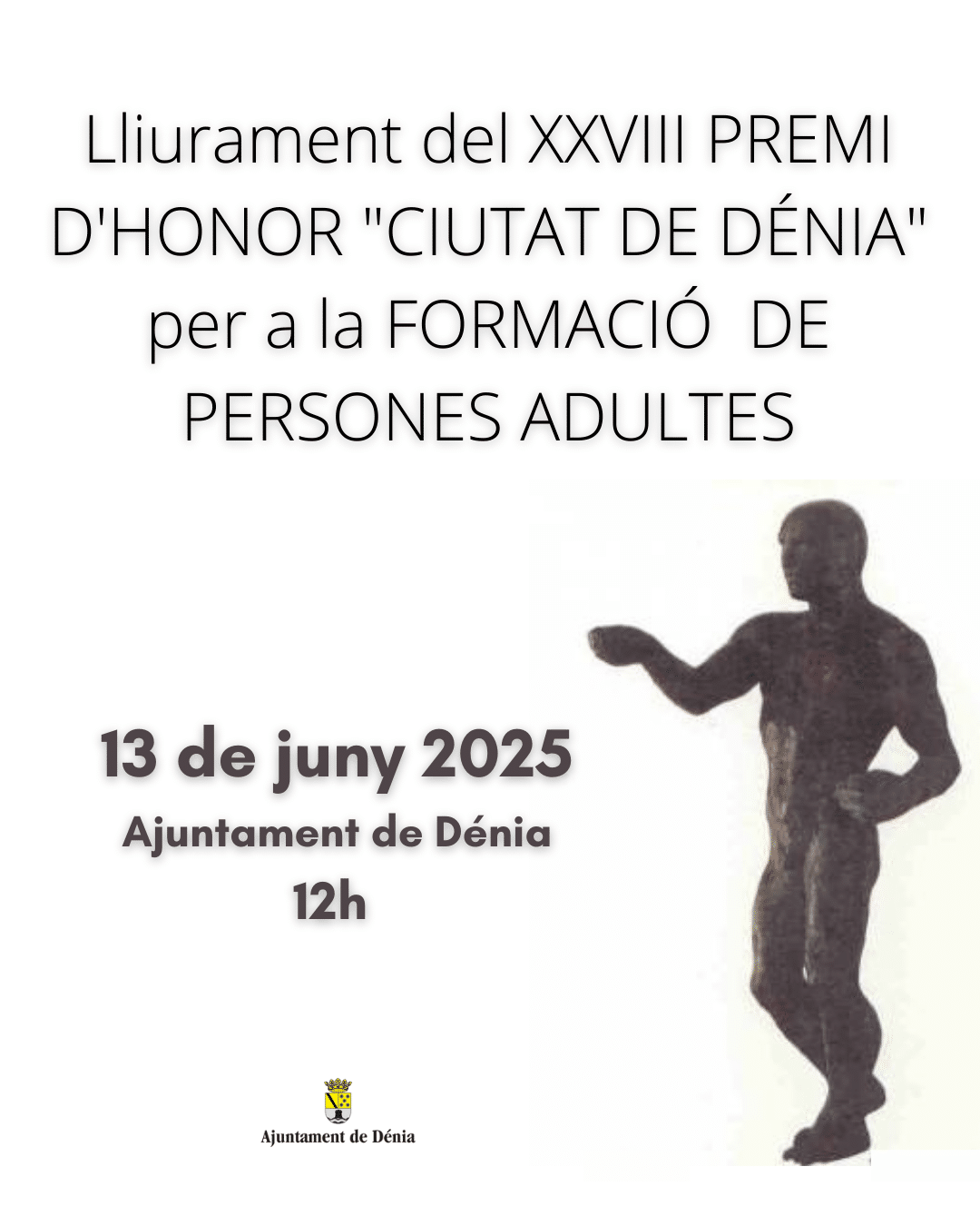 Entrega Premio Honor Ciutat Dénia 2025