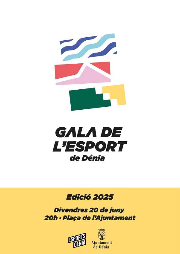 Cartel Gala del Deporte Dénia 2025