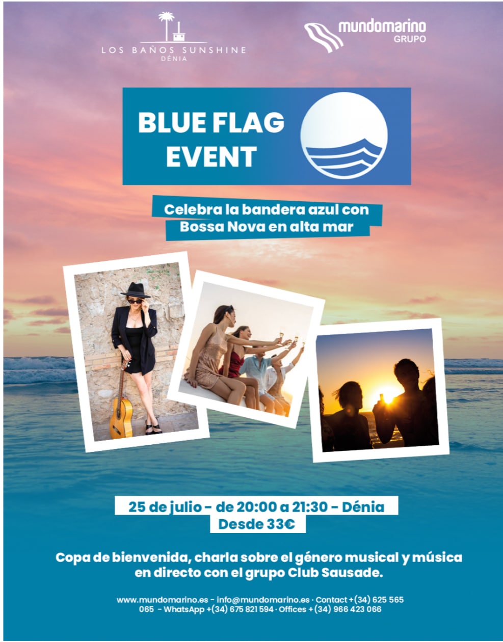 Evento en Denia con Bossa Nova en barco.