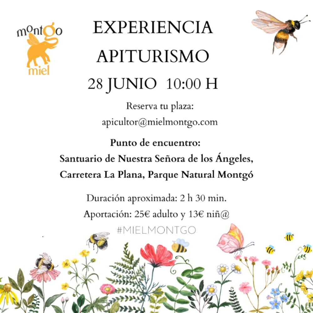 Evento apiturismo en Montgó, 28 junio, reserva necesaria