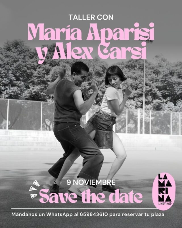 Taller de baile con María y Alex.