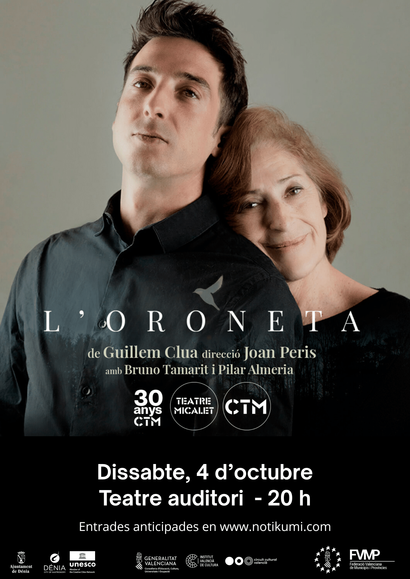 Cartel obra L'Oroneta de Guillem Clua