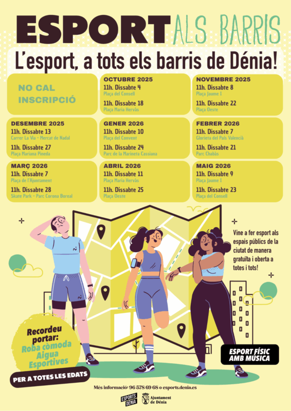 Eventos deportivos en Dénia abiertos a todos.