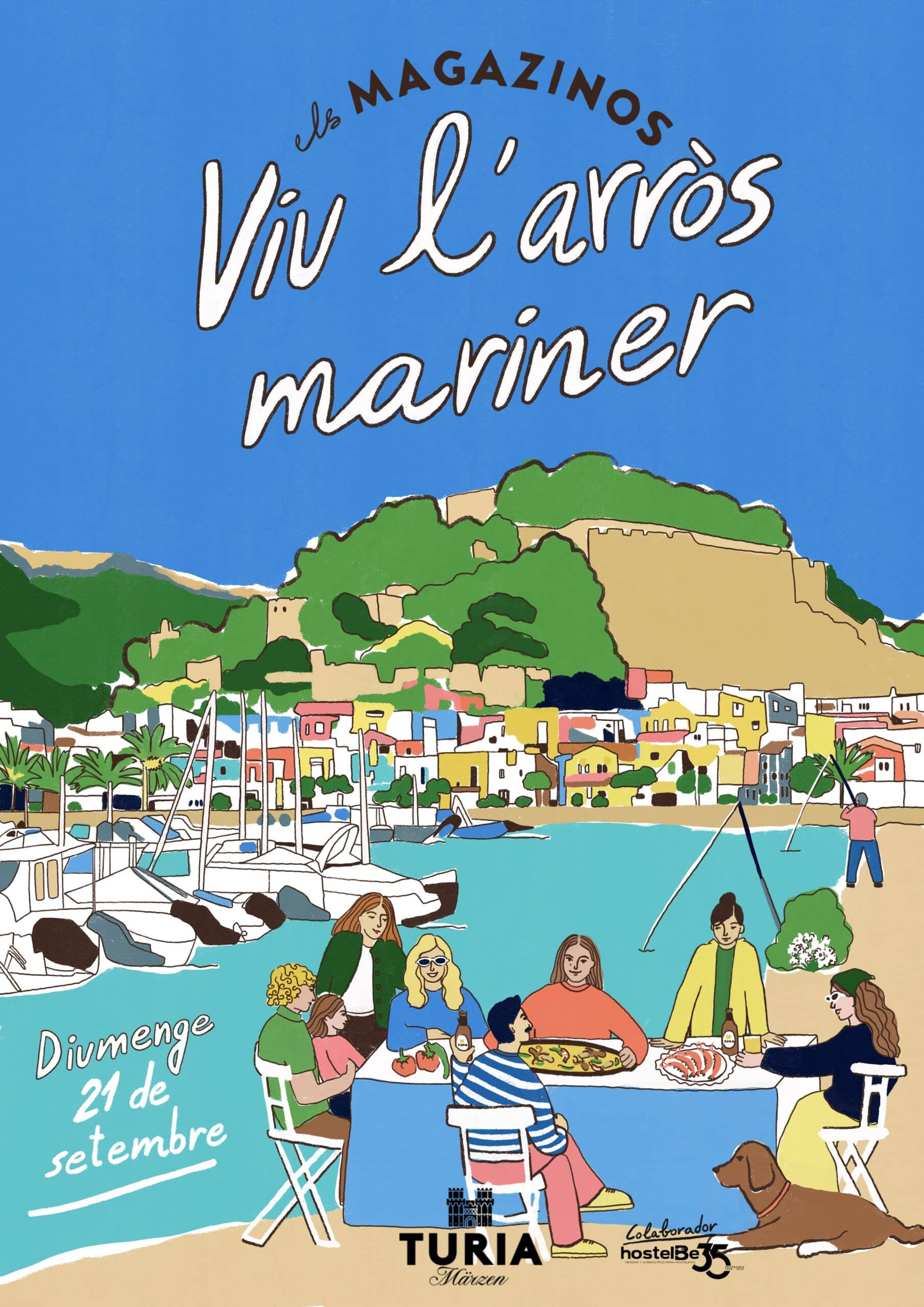 Cartel evento arroz marinero, Las Magazinos.