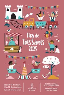 Cartel Fira de Tots Sants 2025, Denia.