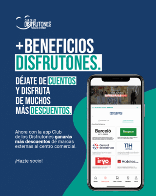 Promoción Club de los Disfrutones con descuentos exclusivos.
