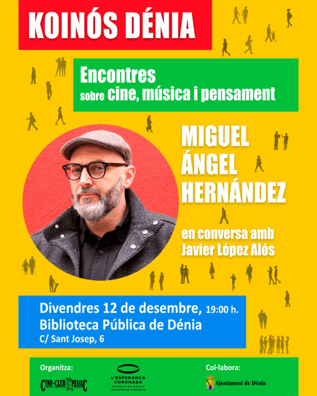 Evento cultural en Dénia con Miguel Ángel Hernández.