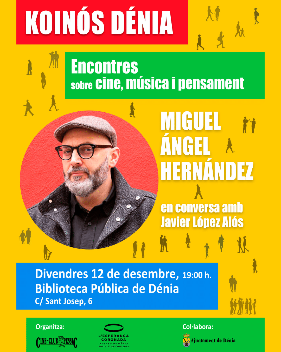 Evento cultural en Dénia con Miguel Ángel Hernández.